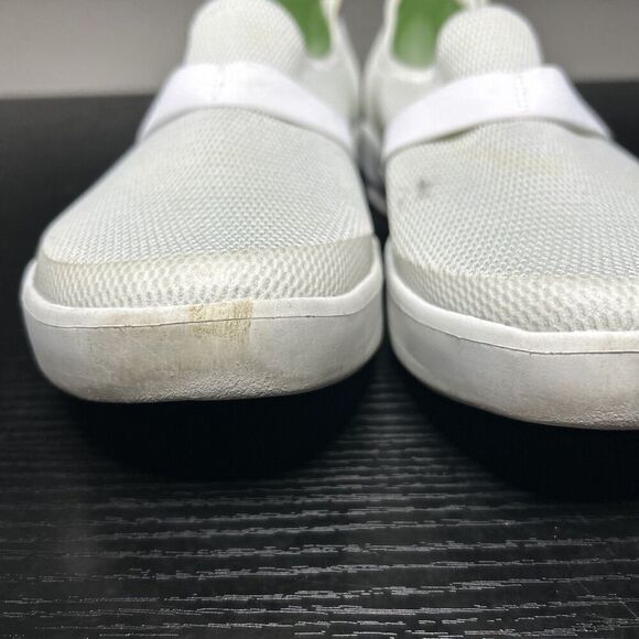 OOFOS OOmg eeZee Low Mesh Womens Size 9 White Slip On Recovery Shoes - Picture 6 of 14